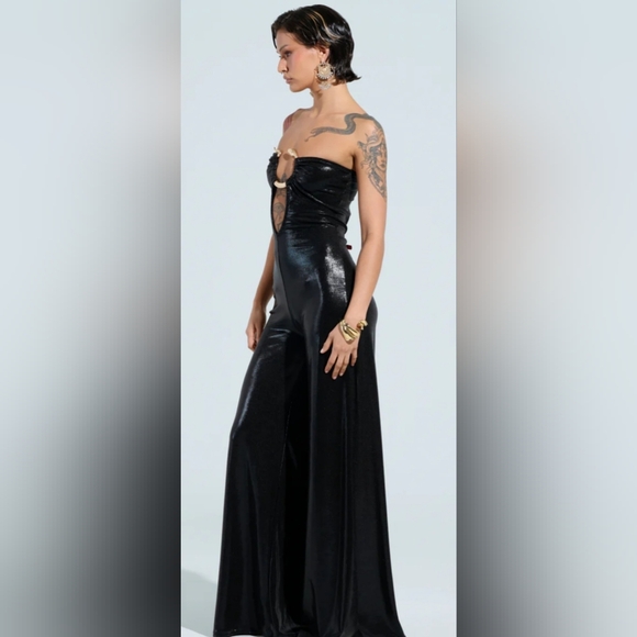Akira legant Black Strapless Jumpsuit - Picture 3 of 7